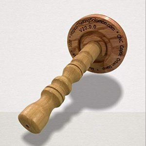 5” Coptic Orban Stamp (Exotic Maple or Oak Wood), Holy communion Bread